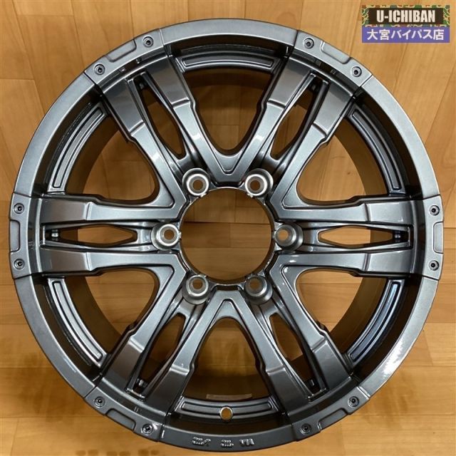 アウトレット品 マッドクロス ウルフ 17インチ 7 5 J 28 6 H 139 ホイールのみ 4本セット 150系 ランドクルーザープラド など 004