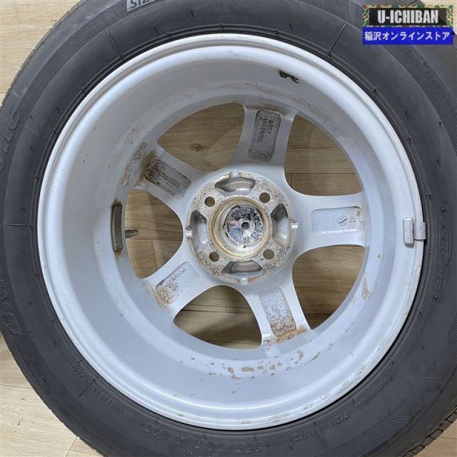  アクア パッソ スペイド ポルテ 等 LEBEN 5 14 43 4 H 100 ブリヂストン ネクストリー 165 70 R 14インチ 4本セット 009 14インチ タイヤ ホイールセット