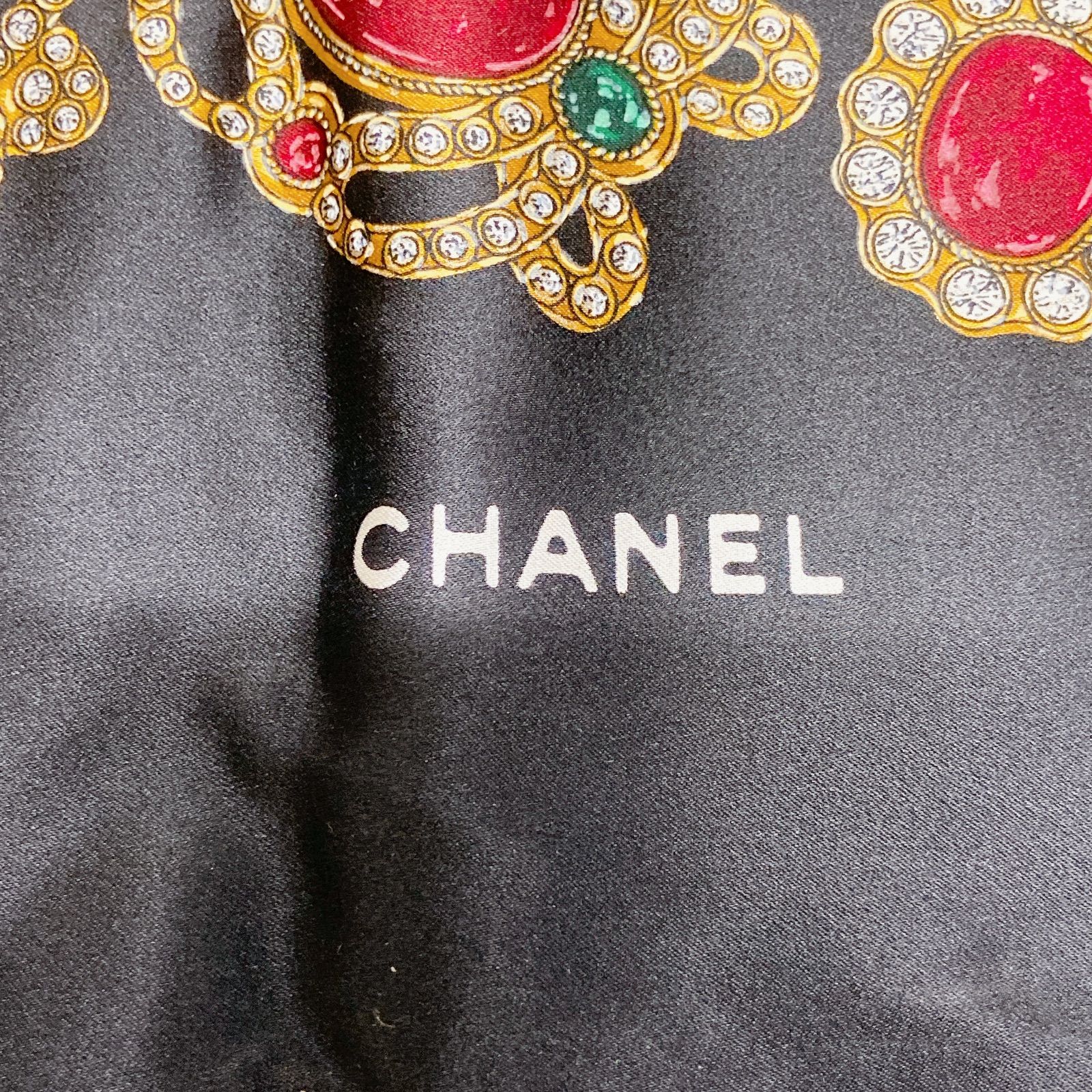 RD3 CHANEL Pre-Owned ビジュープリント シルクスカーフ シャネル 大判 
