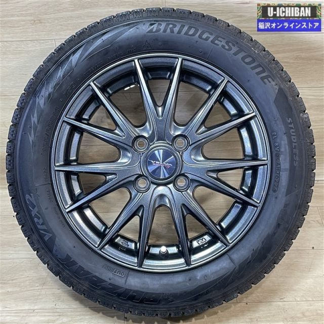 軽 N BOX タント スペーシア ルークス 等 VELVA 4 5 14 45 H 100 ブリヂストン VRX 2 155 65 R 14インチ スタッドレス 4本セット 009