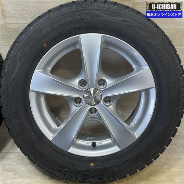 VW ポロ 6 R 等 AGA 5 14 40 H 100 ダンロップ WM 01 185 65 14インチ スタッドレス 4本セット 009 k