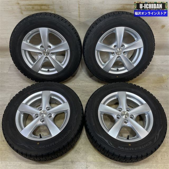 VW ポロ 6 R 等 AGA 5 14 40 H 100 ダンロップ WM 01 185 65 14インチ スタッドレス 4本セット 009 k