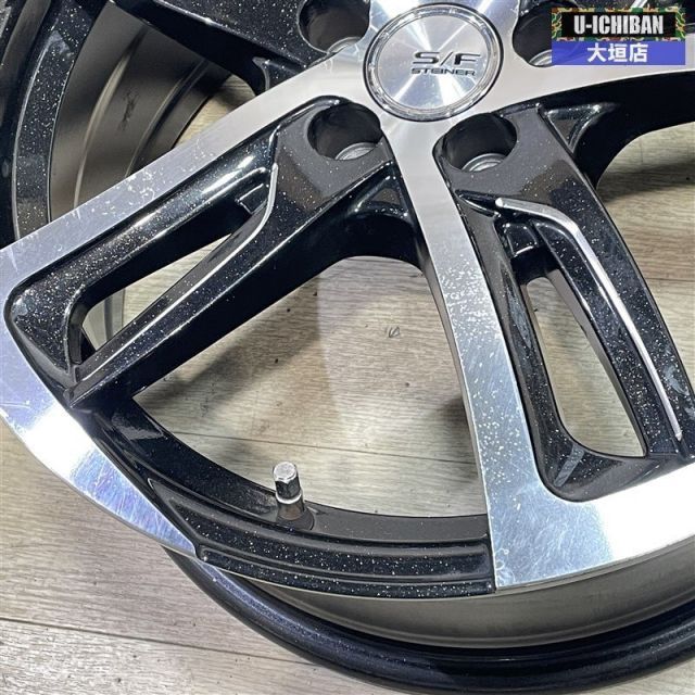  プリウス インプレッサ 等 シュタイナー SF C 7 17 48 5 H 100 17インチ ホイール 4本セット 002 R 17インチ ホイール