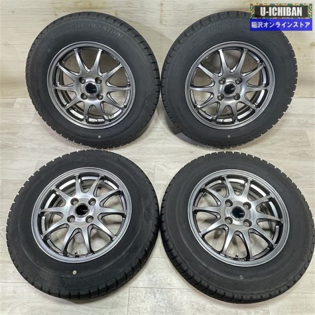 ヤリス ヴィッツ スペード 等 ZACK 5 14 40 4 H 100 ブリヂストン アイスパートナー2 175 70 R 14インチ スタッドレス 4本セット 009 k