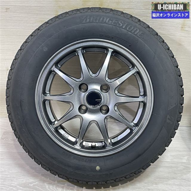 ヤリス ヴィッツ スペード 等 ZACK 5 14 40 4 H 100 ブリヂストン アイスパートナー2 175 70 R 14インチ スタッドレス 4本セット 009 k