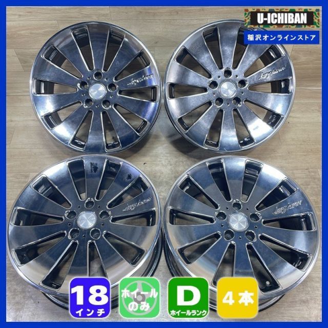 アルファード ヴェルファイア 等 ラグジーヘインズ 8 18 35 5 H 114 3 18インチ ホイール 4本セット 009