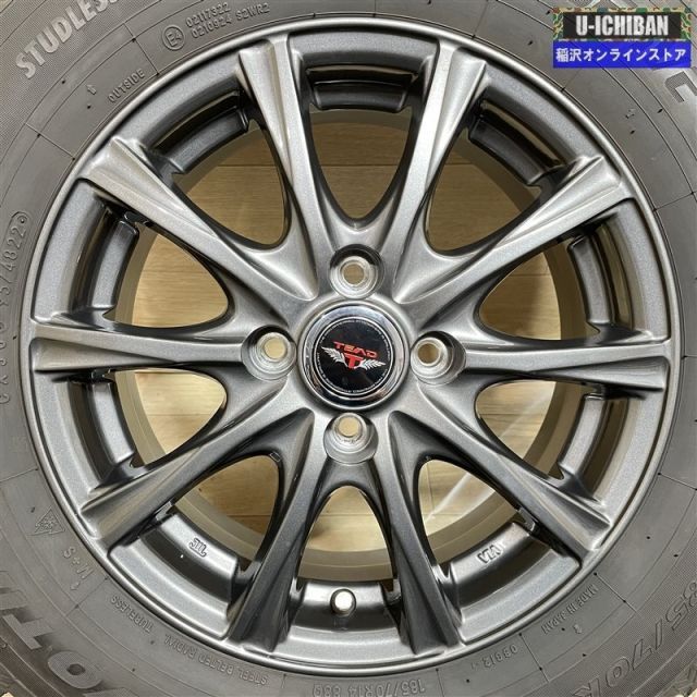 E 12ノート 等 TEAD 5 14 38 4 H 100 トーヨー オブザーブGIZ 2 185 70 R 製 14インチ スタッドレス 4本セット 009