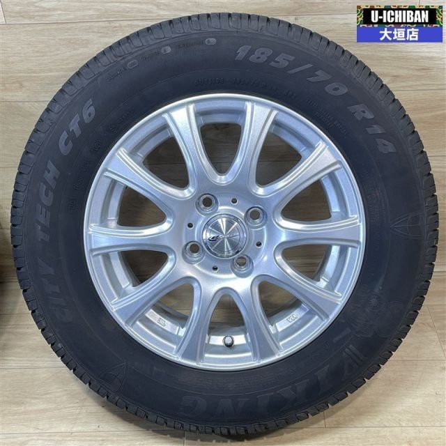 Mazda 2 E 12ノート 等 ラウフバーン 5 14 38 4 H 100 2020年製 VIKING CITY TECH CT 6 185 70 R 14インチ 4本セット 002