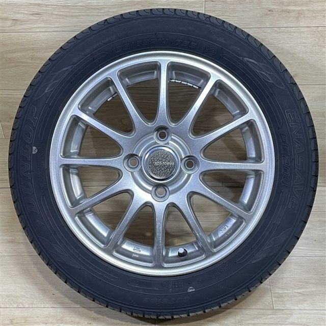 軽 軽自動車 等 エコフォルム 4 5 14 45 H 100 製 ダンロップ エナセーブEC 204 TY ナノエナジー 155 65 R 14インチ 4本セット 009