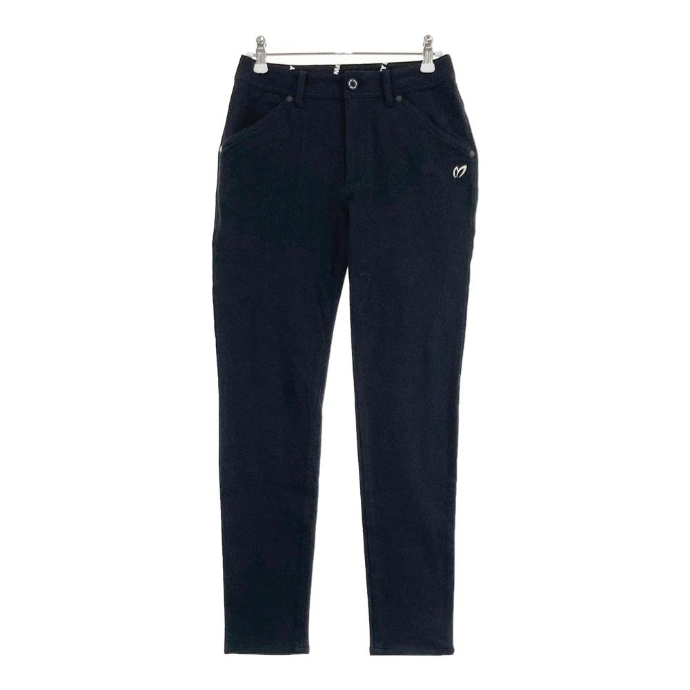 サイズ 00 MASTER BUNNY EDITION マスターバニーエディション モデル ストレッチパンツ ロゴ刺繍 ブラック系 ゴルフウェア レディース ストスト