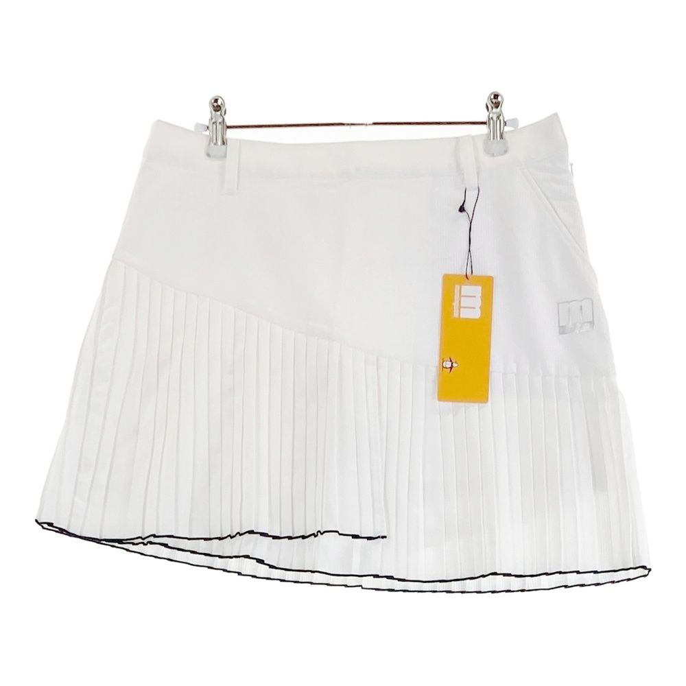 サイズ 15 MUNSING WEAR マンシングウェア モデル インナー付 プリーツスカート ホワイト系 ゴルフウェア レディース ストスト