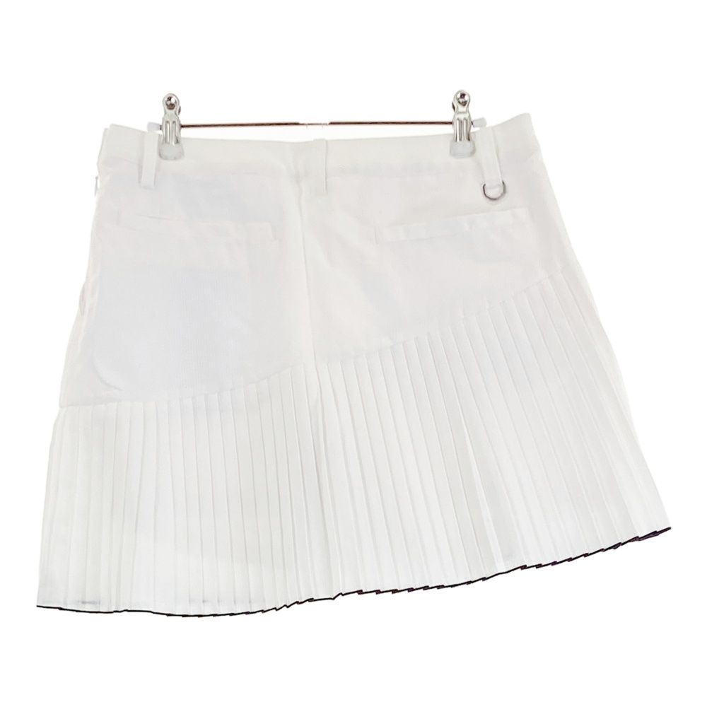 サイズ 15 MUNSING WEAR マンシングウェア モデル インナー付 プリーツスカート ホワイト系 ゴルフウェア レディース ストスト