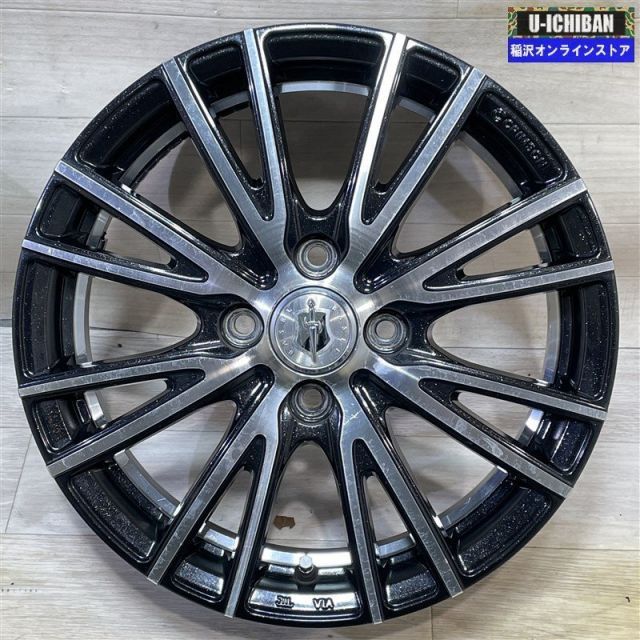 軽 軽自動車 等 BASEL 4 5 15 43 H 100 15インチ ホイール 4本セット 009 k