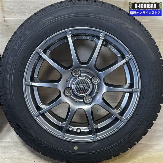 タンク ルーミー 電動PB車除く 等 シュナイダー 5 14 48 4 H 100 ブリヂストン VRX 165 65 R 14インチ スタッドレス 4本セット 009 k