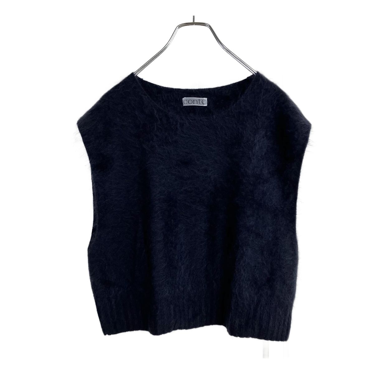 CONTE 2025 AW カシミヤファーニットベスト F ネイビー 紺 コンテ ジレ 8513-299-0023