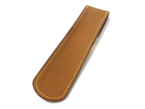 HERMES エルメス ペンケース ゴールド イエロー クシュベル ユニ