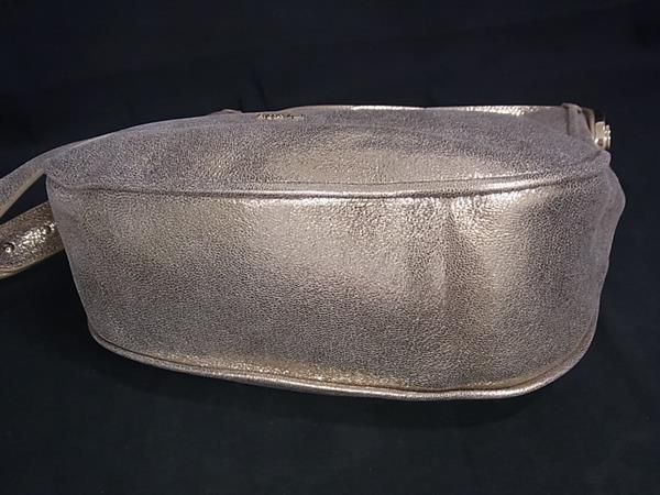 FURLA フルラ ハンドバッグ ホーボーバッグ ゴールド系 レザー 割引  