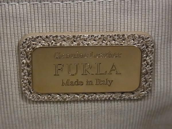 FURLA フルラ ハンドバッグ ホーボーバッグ ゴールド系 レザー 割引  