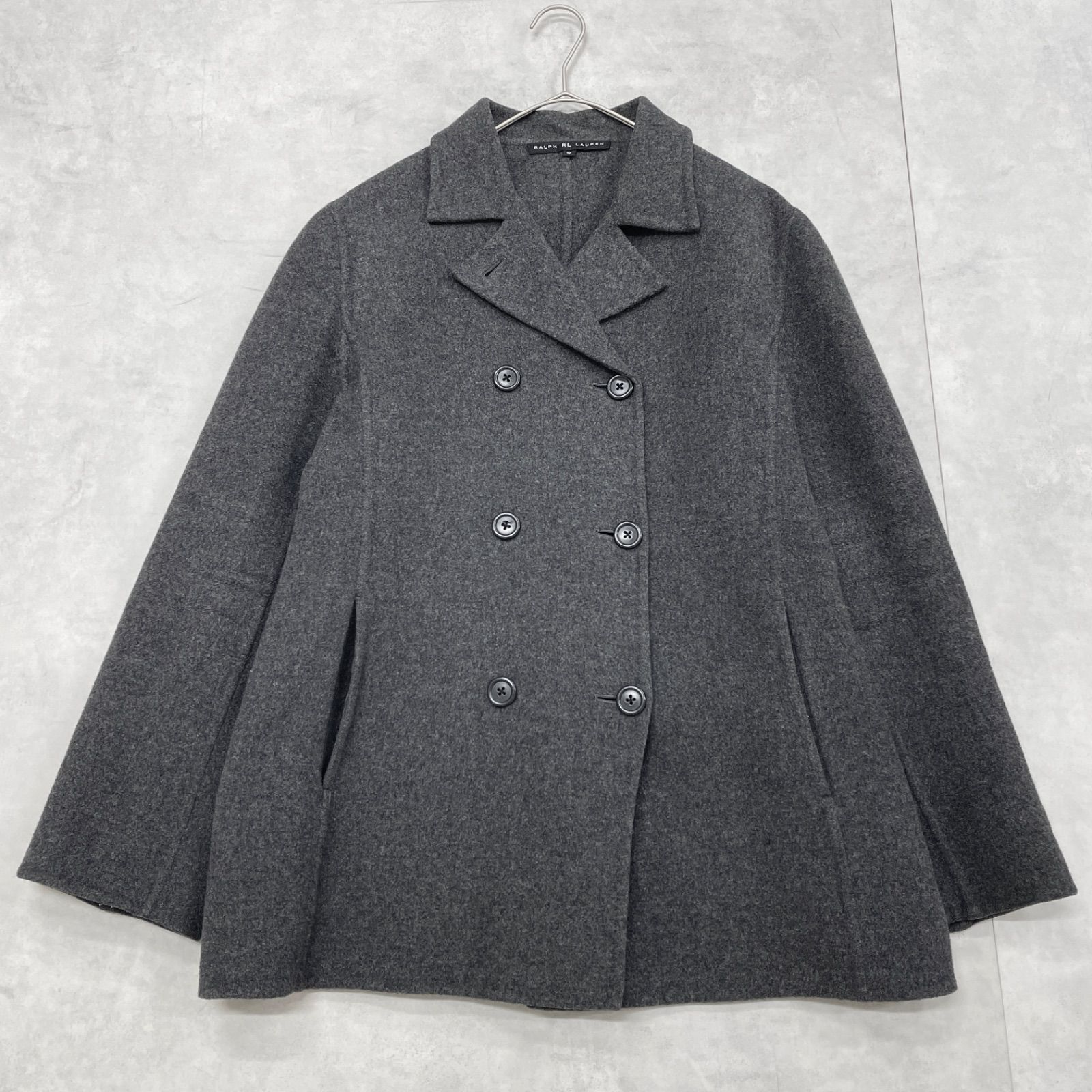 Polo by Ralph LaurenラルフローレンコートダークグレーLサイズ ポロラルフローレン ウールチェスターコート チャコールグレー 日本製