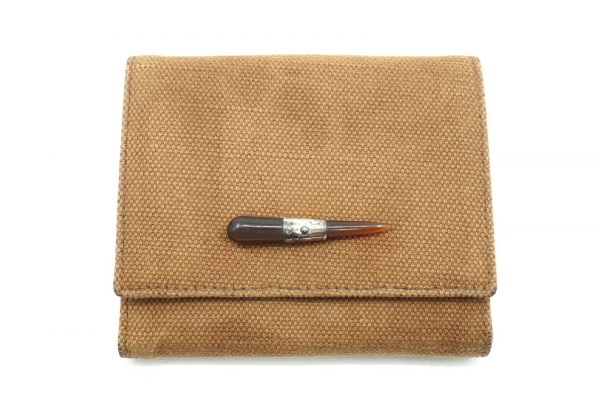 イヴサンローラン リヴゴーシュ レア モンバサ Wホック 二つ折り 財布