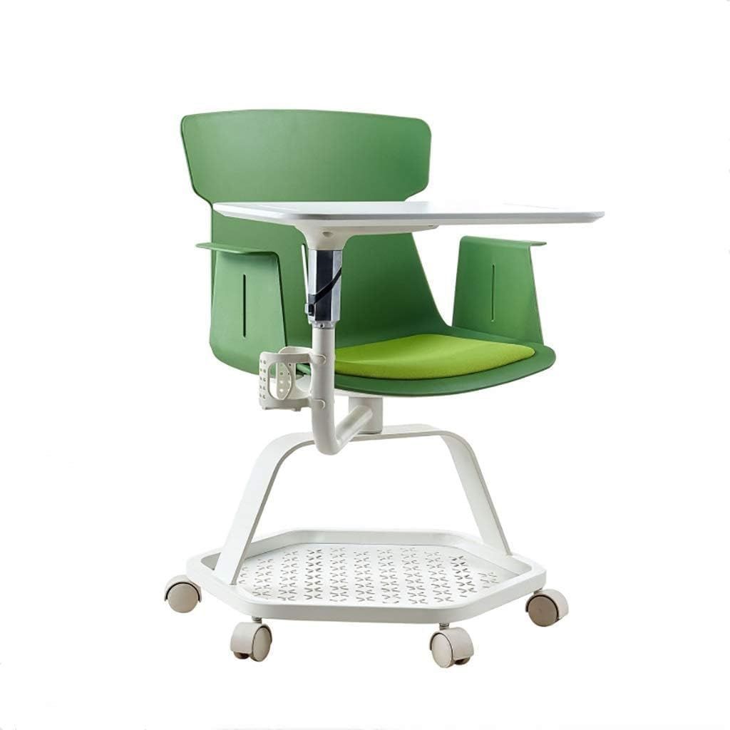 推薦 デスクチェア 一体型チェア 柔らかい テーブル 付き 折り畳み式鋼折りたたみ椅子 バック折りたたみ タブレット腕 組立必要なし 会議 収納 トレーニング センター オフィス