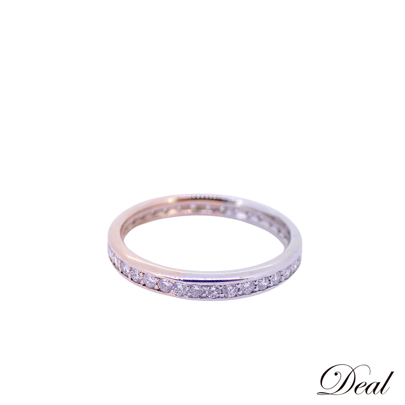 フルエタニティ ダイヤ コンビ Pt 900 K 18 PG 3 0 g 12号 レディース リング 指輪