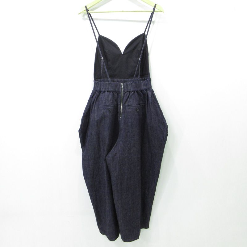 AEWEN MATOPH イウエンマトフ デニムビスチェサロペット ネイビー サイズ 36 112