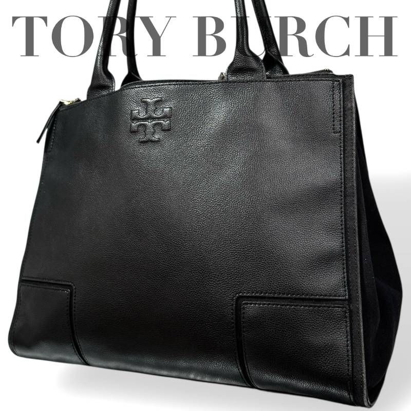 TORY BURCH トリーバーチ☆トートバッグ 肩掛け ロゴ 大容量 A4サイズ