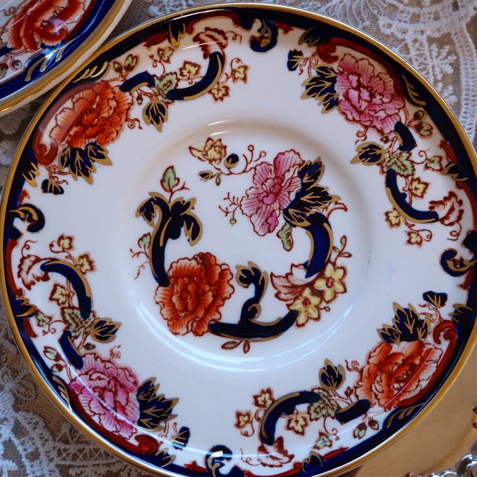 激レア 英国メイソンズ ブルーマンダレイ トリオC カップ＆ソーサー F2