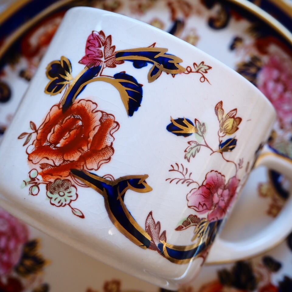 激レア 英国メイソンズ ブルーマンダレイ トリオC カップ＆ソーサー F2