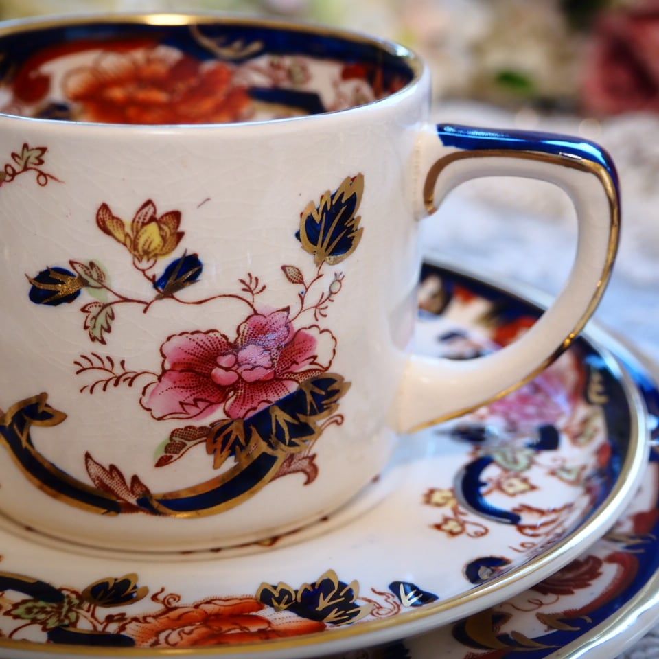 激レア 英国メイソンズ ブルーマンダレイ トリオC カップ＆ソーサー F2