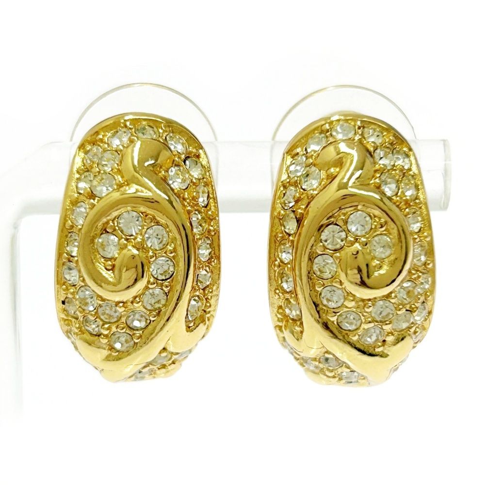 中古】Christian Dior クリスチャンディオール GP ラインストーン