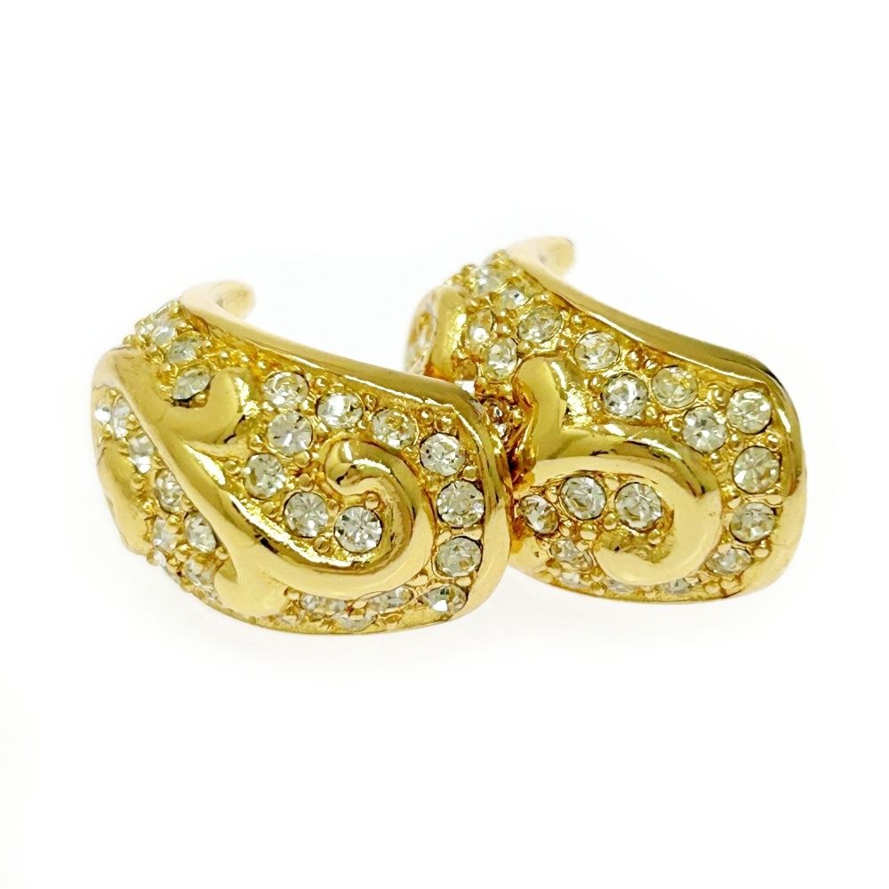 中古】Christian Dior クリスチャンディオール GP ラインストーン