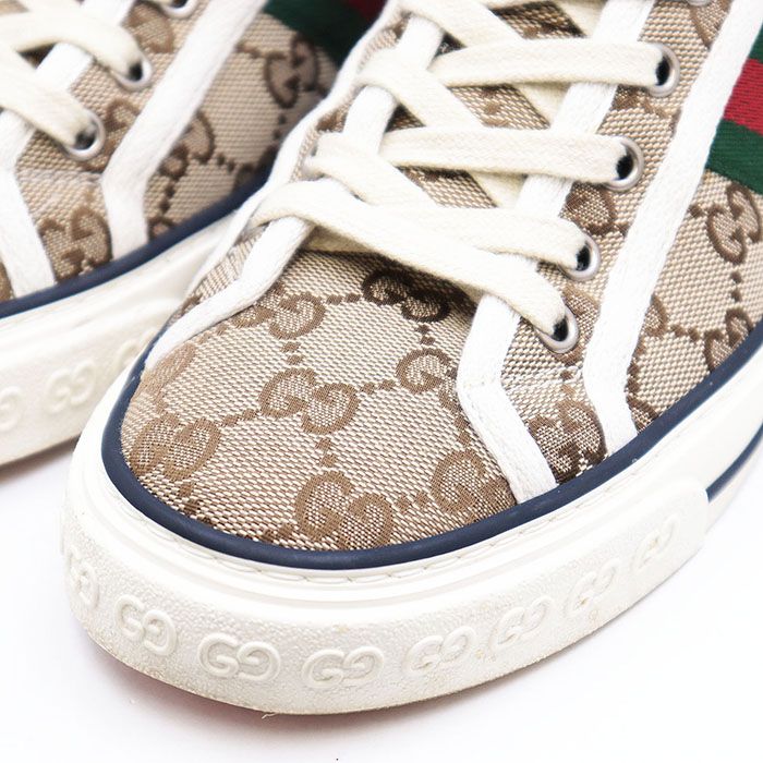 美品】GUCCI グッチ スニーカー ハイカット TENNIS 1977 GGキャンバス