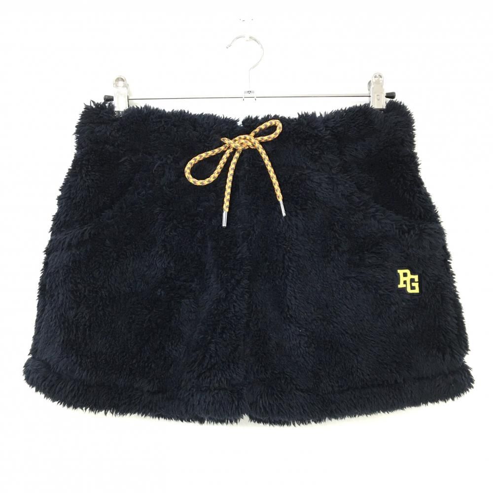 美品】パーリーゲイツ スカート ダークネイビー ウエストゴム 裏地微