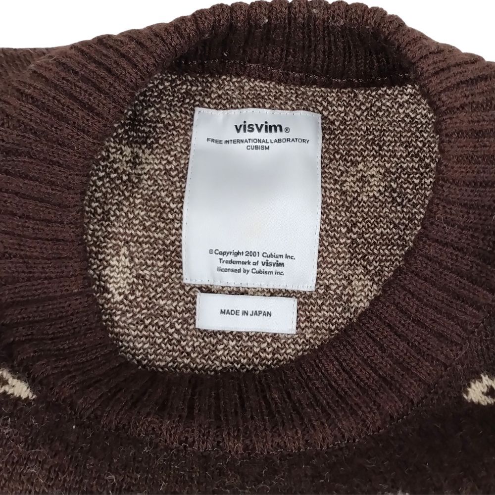 VISVIM ビズビム 品番 0117205012003 VNTG NATIVE JACOUARD KNIT