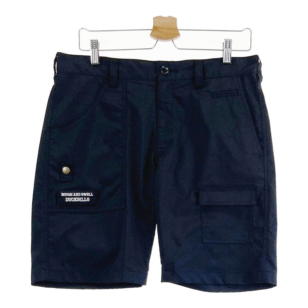 サイズ M ROUGH SWELL ラフアンドスウェル モデル 裏メッシュ ハーフパンツ ブラック系 ゴルフウェア メンズ ストスト