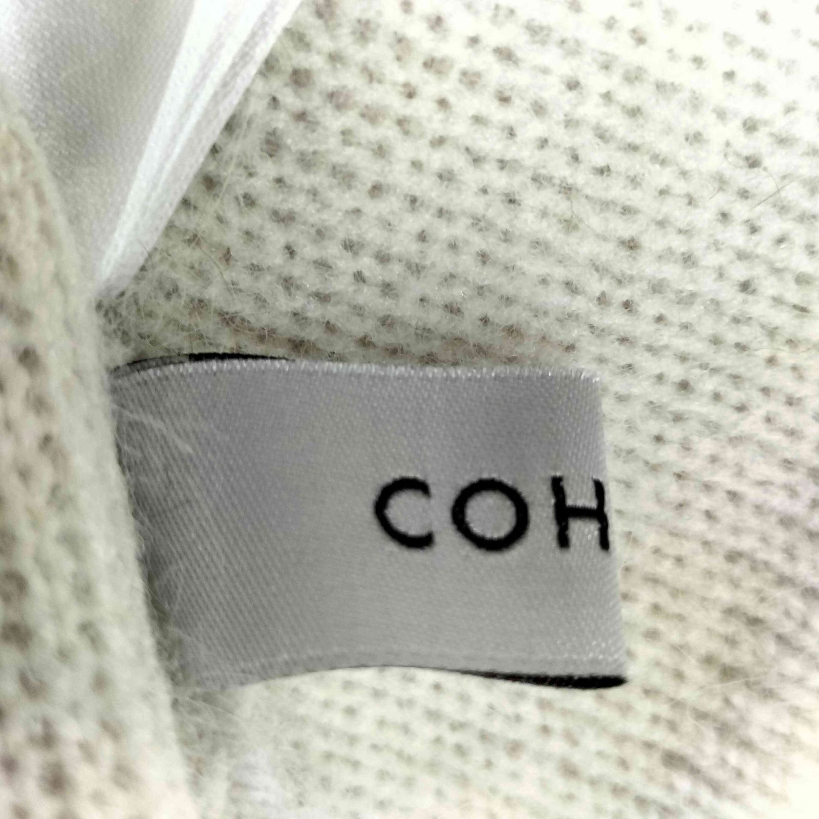 コヒナ COHINA フォックスアンゴラダブルフェイスニットジャケット