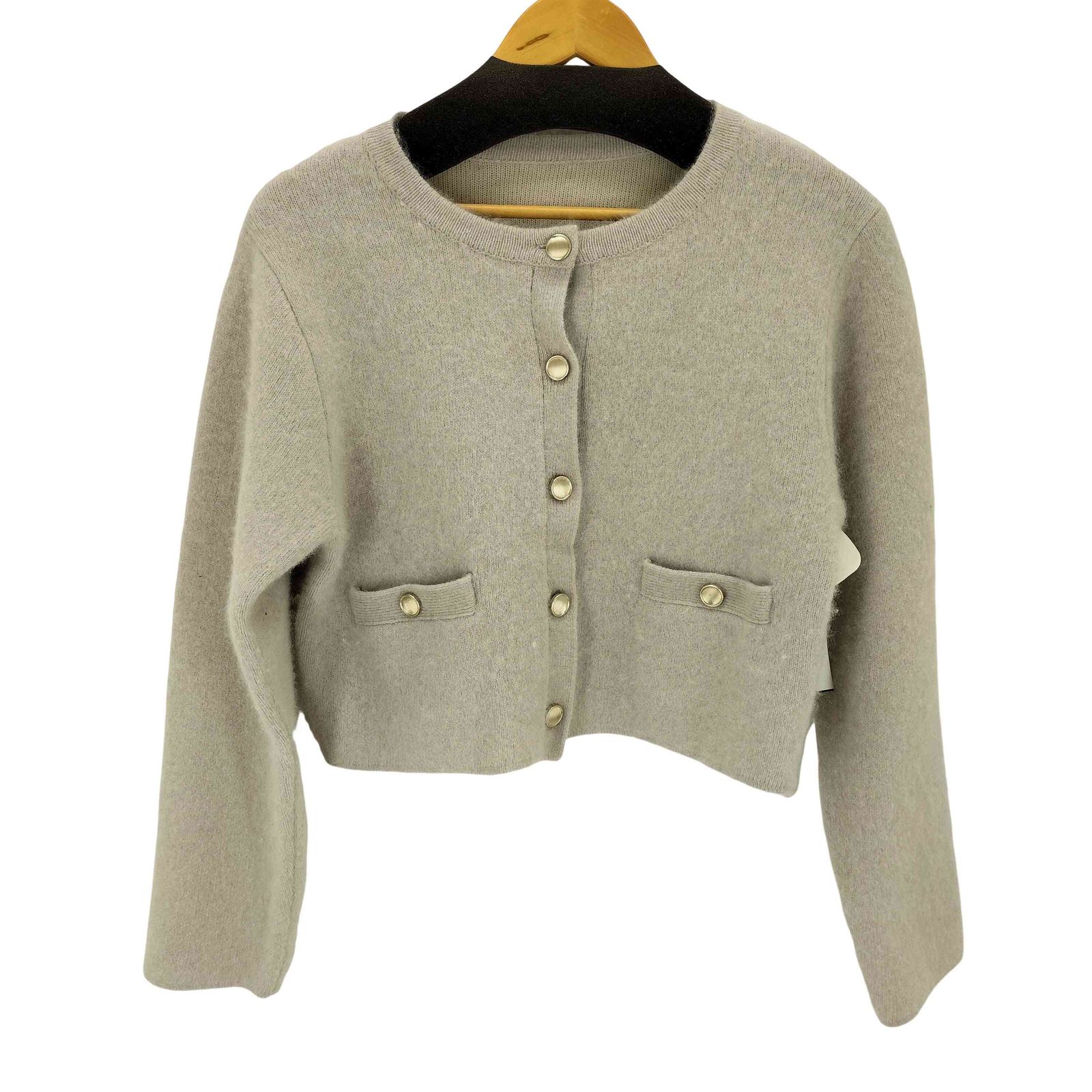 コヒナ COHINA フォックスアンゴラダブルフェイスニットジャケット