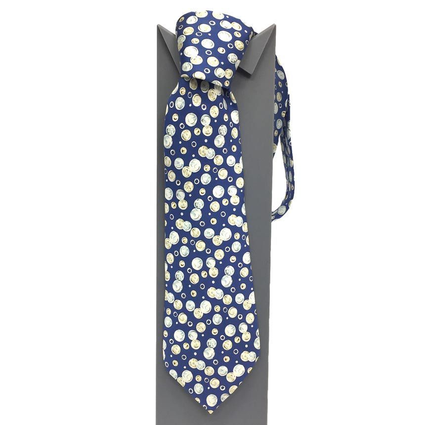 未使用級 エルメス HERMES ネクタイ シルク ライトブルー ドット柄 未使用級 エルメス HERMES ネクタイ シルク100% ブルー 総柄 2511-155