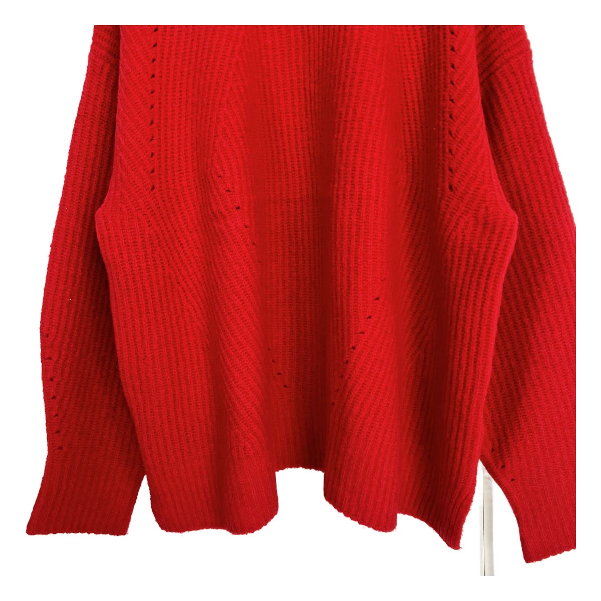 machatt アゼローゲージニット F レッド マチャット 長袖 ウール ヤク