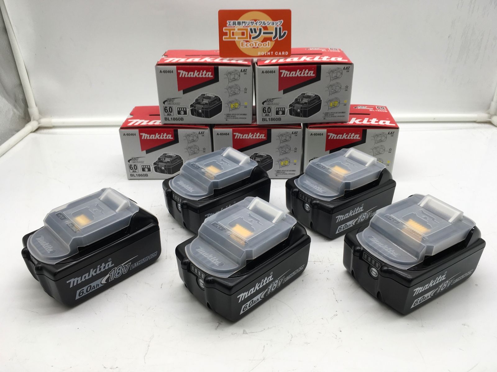 ♥ ♥|箱あり| セット Makita|マキタ 18 v 6.0 Ah リチウムイオンバッテリー BL 1860 B エコツール岡崎インター店 M 02