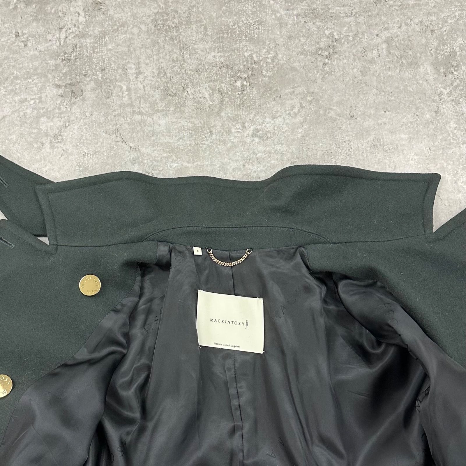 美品】マッキントッシュ HUMBIE DOUBLE 金ボタン ハンビーコート 