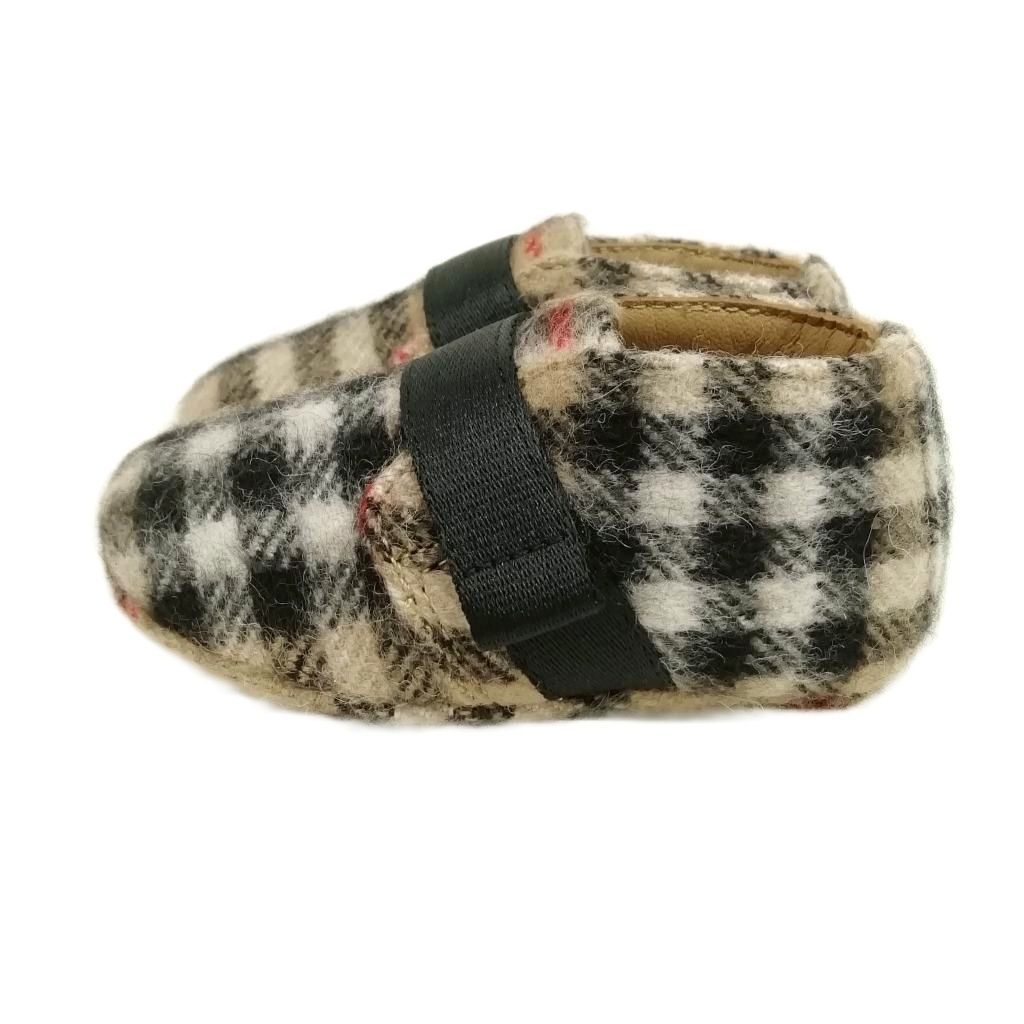  バーバリー ベビー ファースト シューズ ウール ノバチェック EU 17 10～10.5 cm その他 キッズシューズ