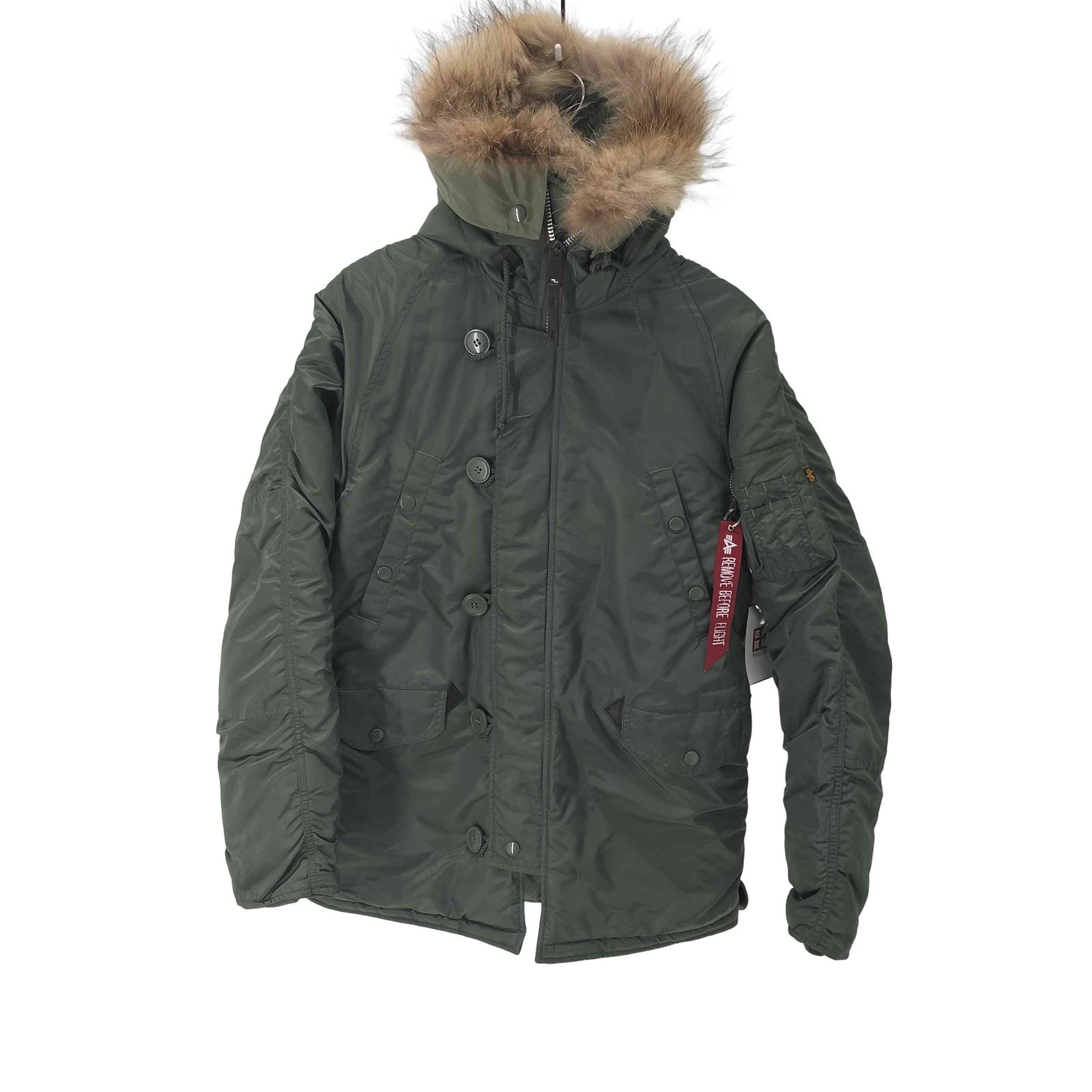 アルファインダストリーズ N-3B フライトジャケット BLACK-2XL 中古 