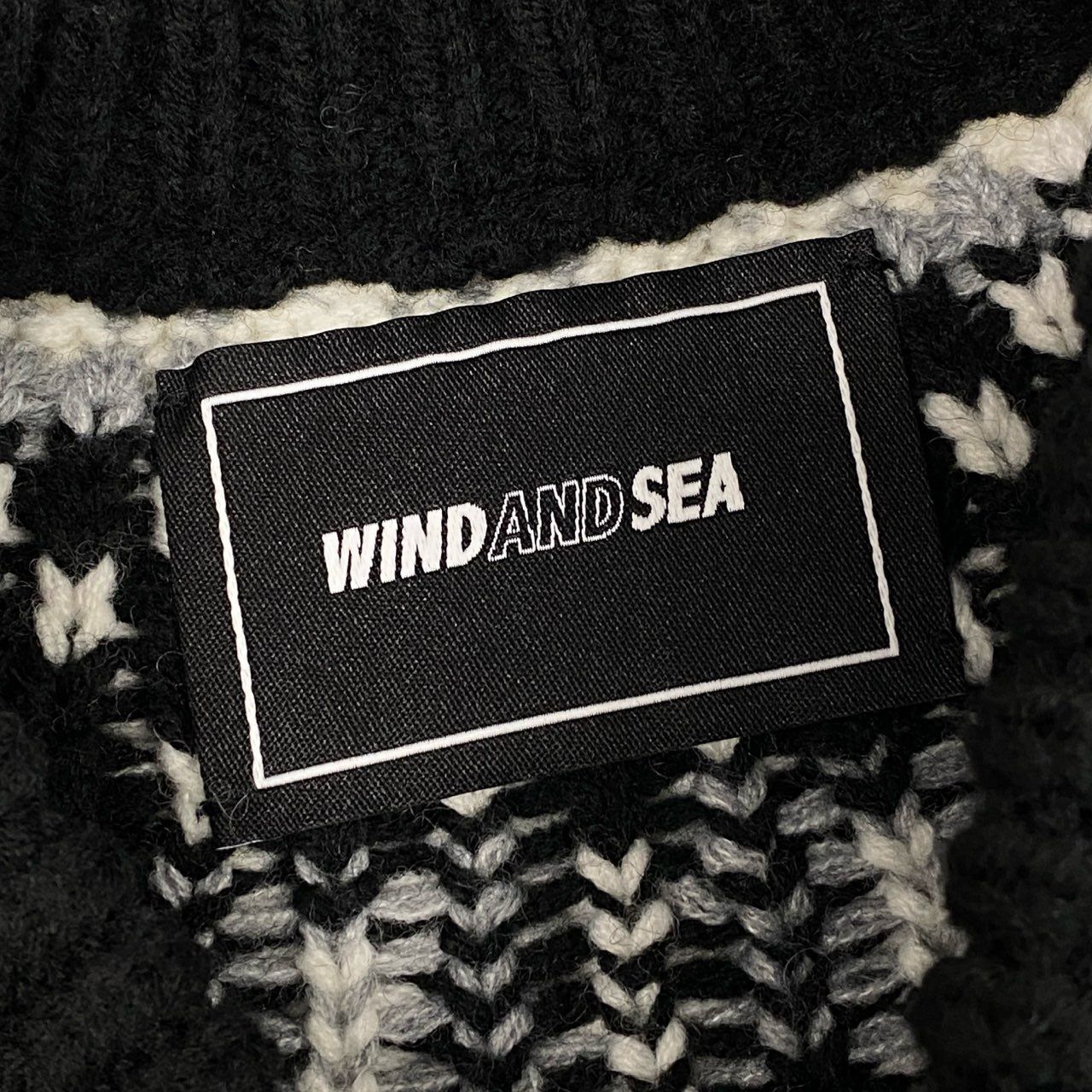 49L8 【美品】WIND AND SEA ウィンダンシー ノルディックセーター 