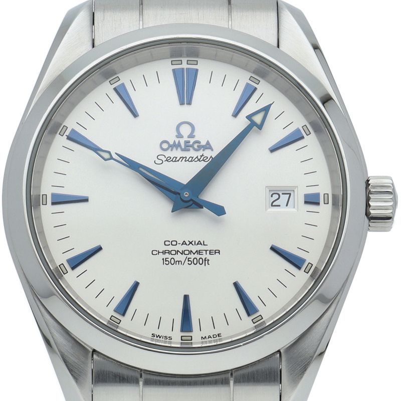 オメガ シーマスター アクアテラ コーアクシャル クロノメーター 39 mm 2503 33 箱 保証書 SS メンズ時計 ホワイト
