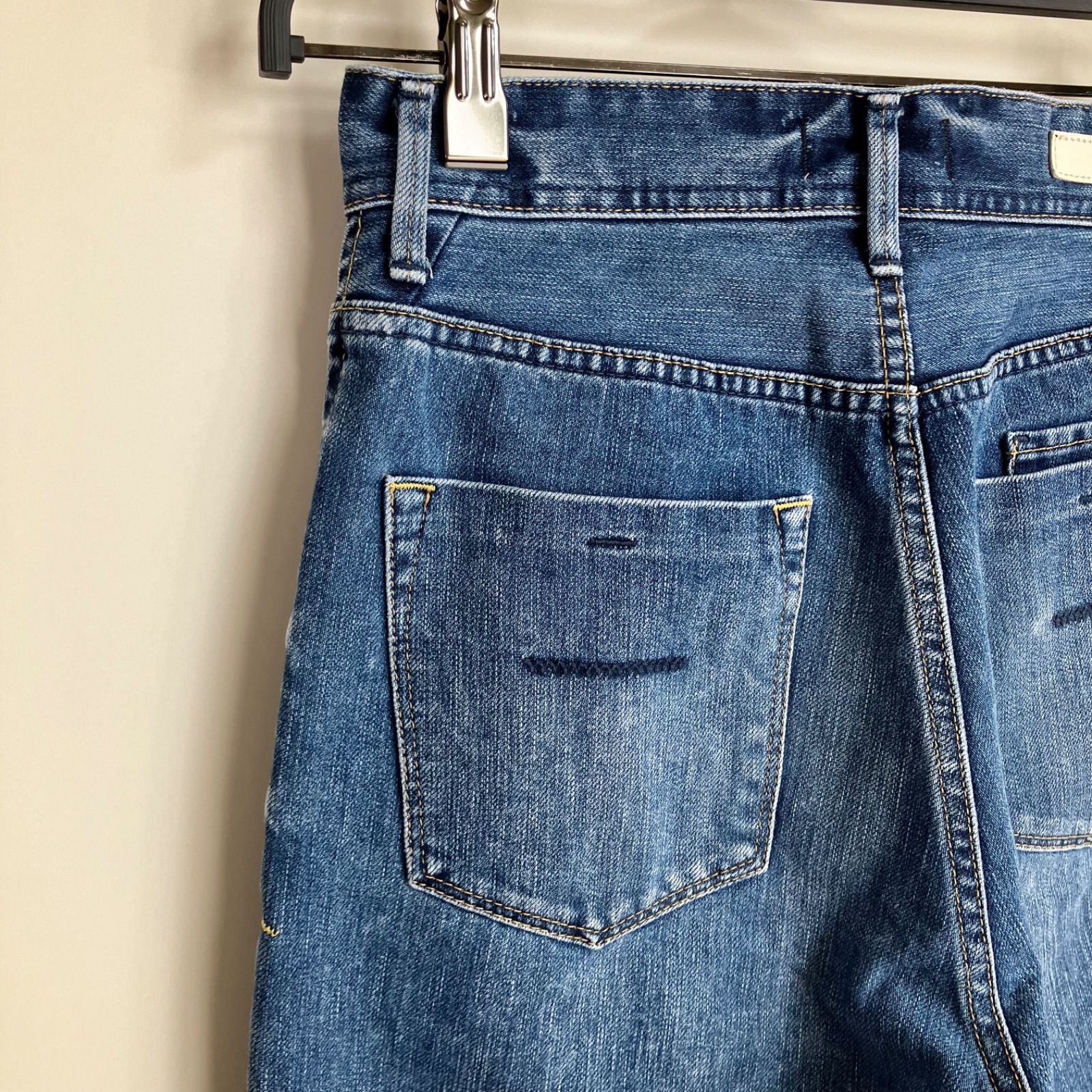 YANUK VERY別注 ボーイズストレート LEA 25 BLU ブルー 青 ヤヌーク