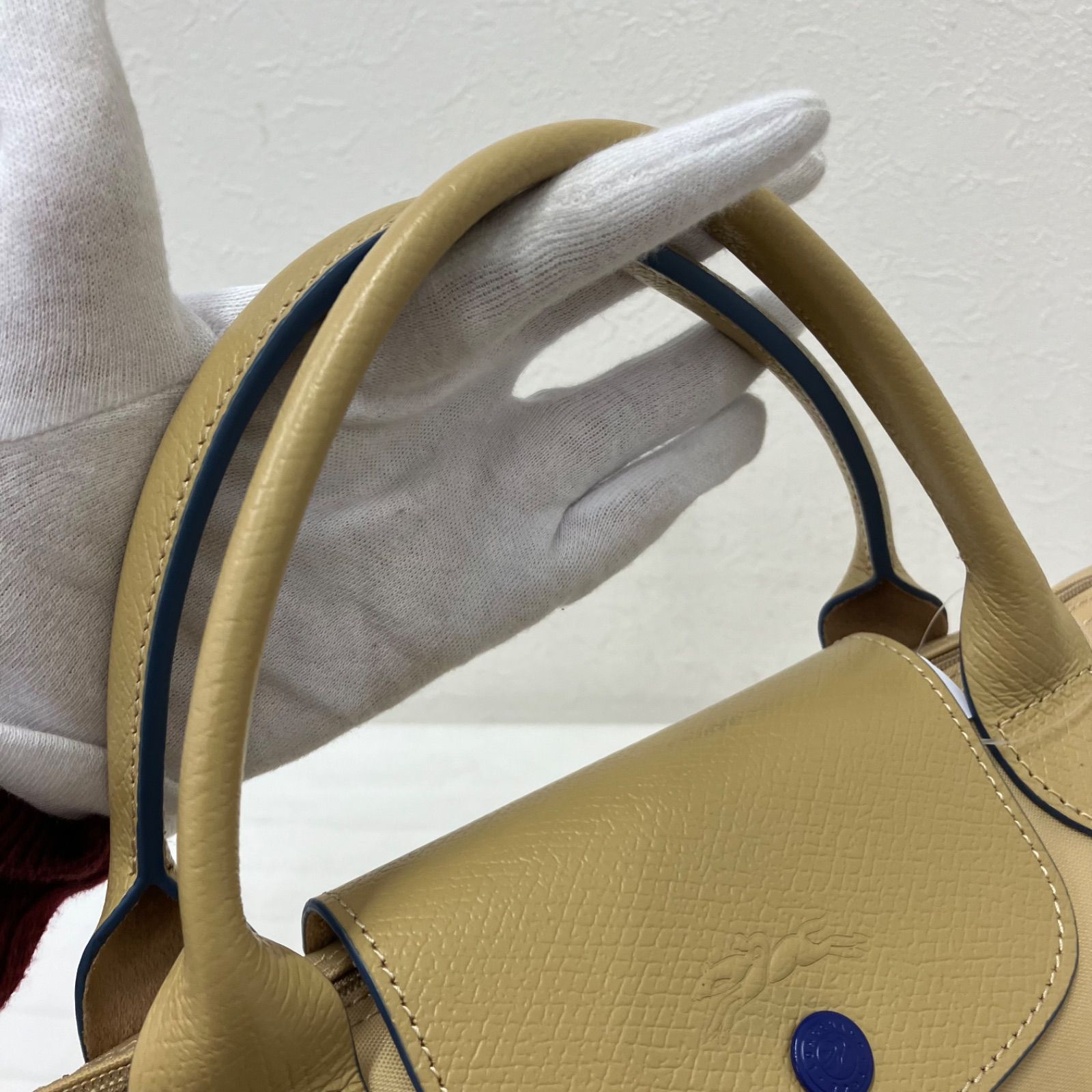 7205 LONGCHAMP ロンシャン ハンドバッグ ルプリアージュ ベージュ 