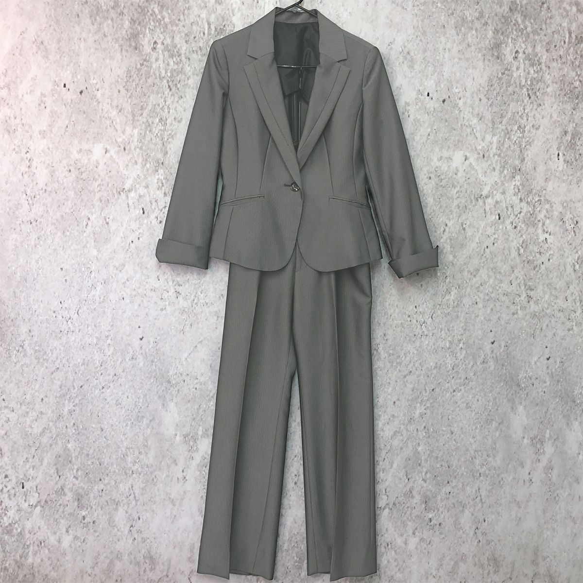 WHITE JOOLA ホワイトジョーラ テーラード ジャケット ＆ テーパード パンツ Aライン スカート 3 SET グレー 9 ARサイズ □□